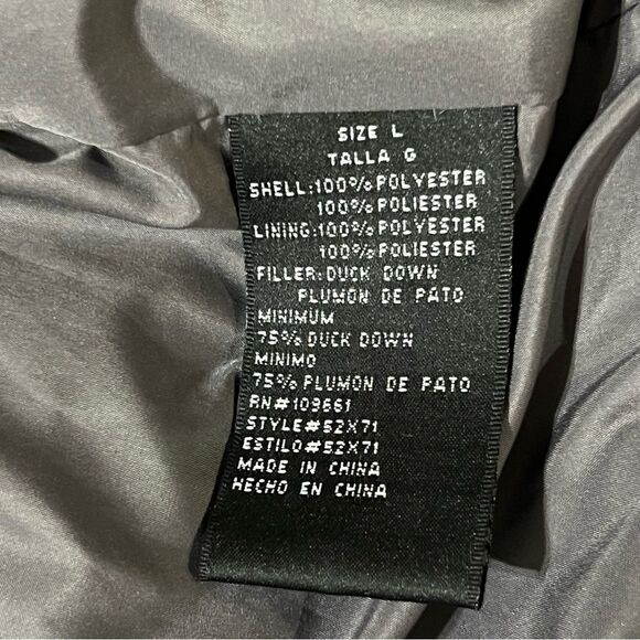 Brandon Thomas Men’s  Goose Down Puffer Hooded Jacket Grey L Gorpcore Outdoors - Picture 9 of 9